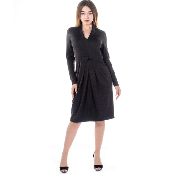 A-K-R-I-S GRAPHITE LONG SLEEVE DRESS | WOMENS SIZE S - Picture 1 of 5